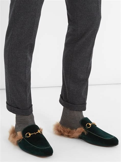 gucci princetown loafer fur.